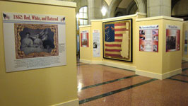 View of the gallery showing the Marshall House Flag