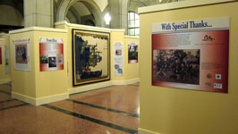Northwest view of the “1862: Red, white, and Battered” Exhibit, June, 2013