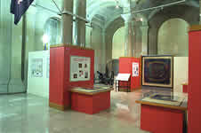 The southeast view from within the exhibit