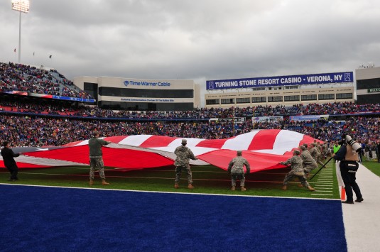 Guard Soldiers Honored by Buffalo Bills