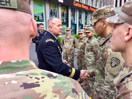 ARNG Director greets NY Guard Soldiers